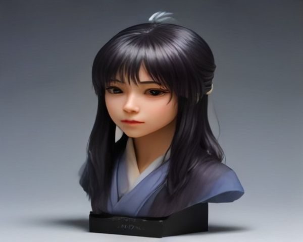 科技蓝霓虹风格的3d漫画h内容导航界面展示，立体渲染角色在数字光效背景下呈现，画面科技感强烈